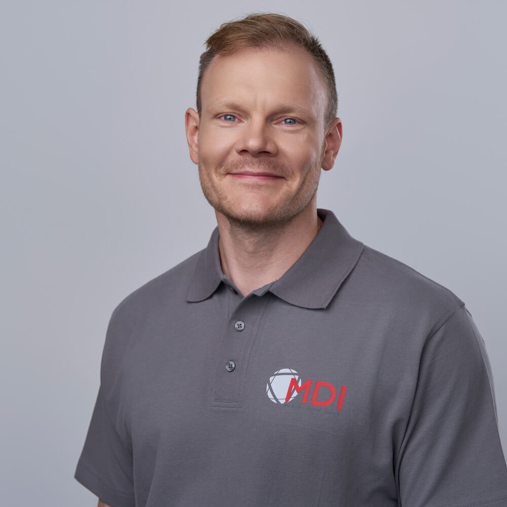 Portrait von Matthias Schlögl, Technik bei MDI Röntgentechnik GmbH & Co KG